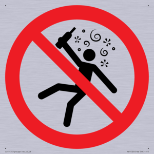 Prohibition: Not for people in the state of intoxication